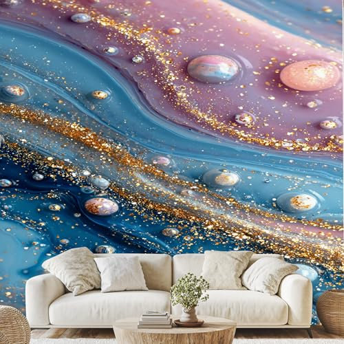 Generisch Marmor Optik Tapeten Vliestapete Marmor Effekt Vliestapete Wand Dekoration Wandtapete für Küche Badezimmer Flur 152 x 104 cm 3D Effekt Klebetapete