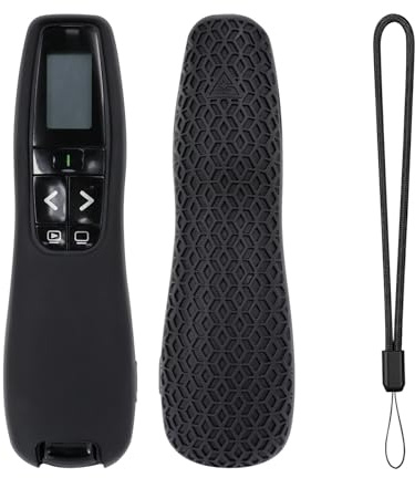 Silikon-Schutzhülle für Logitech R800 Wireless Presenter Fernbedienung (schwarz)