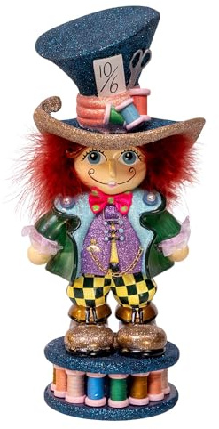 Kurt Adler Hollywood Nussknacker, verrückter Hutmacher, 33 cm