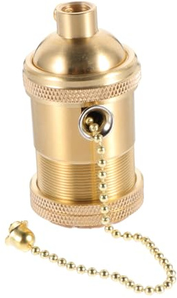 PENIKOKO Douille Cuivre Vintage Porte Lampe DIY Double Anneau Support Déclairage Compact et Élégant pour Suspension Intérieure