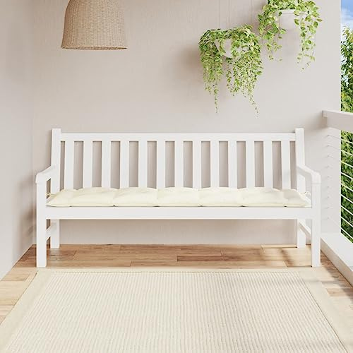 INLIFE Gartenbank-Auflage Creme 180x50x7 cm Ox-Gewebe,Heim & Garten,Dekoration,Sitzpolster,Creme,2.7 KG,361623