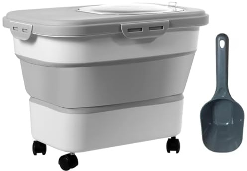 Asyduey Food Storage Container Dog Food Container with Sealing Lid, Suitable for Dry Food for Cats Other Pet Foods