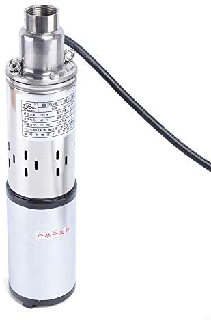 DC - Bomba solar para pozos profundos, sumergible, hasta 30 m, 48 V, 280 W, en barcos, barcos de pesca, estanques de pesca, riego de tierras agrícolas, animales de cría, jardinería y tierra
