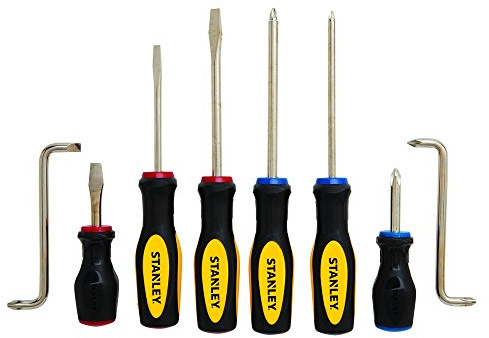 Stanley 60-081 8 Piece Standard Fluted Screwdriver Set