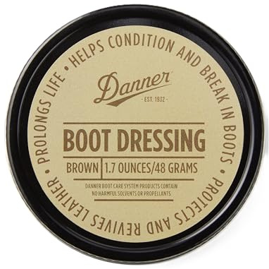 Danner Boot Dressing Leather Conditioner 4 oz – Restores & Conditions Full-Grain Leather, Unisex, Brown