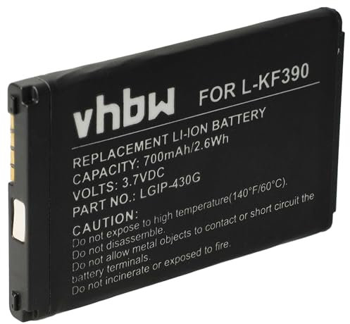 vhbw 1x Akku Ersatz für LG IP-430G für Handy Smartphone Telefon (700 mAh, 3,7 V, Li-Ion)
