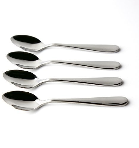 Grunwerg Windsor Carded Espresso Spoons, Stainless Steel, Mirror, 10 x 2 x 1 cm