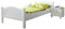 TiCAA Einzelbett Gästebett, Funktionsbett für Schlafzimmer, Kinderzimmer Kiefer massivholz Bettgestell 90 x 200