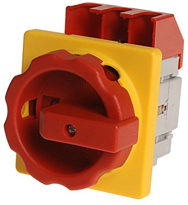 Not-Halt-Hauptschalter 3-pol., 25A 9,5kW AC23