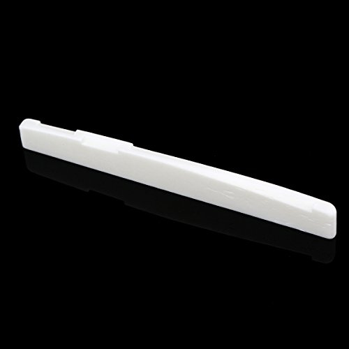 Musiclily Basic Compensated Bone Acoustic Guitar Saddle DJ-14 72x3x9mm 2Pcs