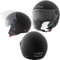 Casco Jet Scooter Moto ECE 22-06 Doppia Visiera Parasole Nero Opaco S