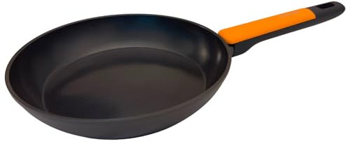 Fackelmann Soft Sartén Antiadherente 24 cm, Aluminio Forjado, Revestimiento Cerámico Greblon Libre de PFA, Apta para Inducción, Vitro, Gas y Horno, Mango Soft Touch Resistente al Calor, 1 ud.