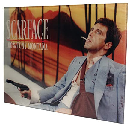 SD toys Tony Montana Glasposter Scarface, gehärtetes Glas, 40 x 30 x 3 cm