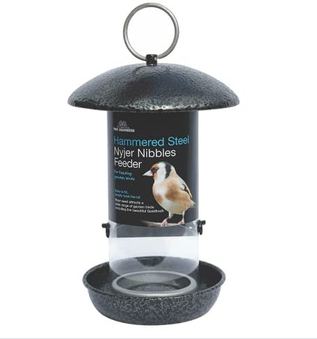 Tom Chambers Hammered Steel Nyjer Seed Feeder