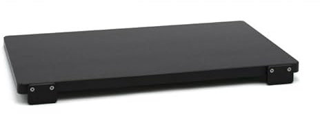 Tagliere in polietilene con fermi 40x30x2 Nero Made in Italy Rettangolari/Tondi