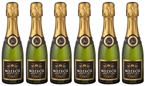 Nozeco - Alcohol Free Sparkling Drink made from alcohol-removed Wine - Vegan Case of 6 Piccolo (6 x 0.20 L)