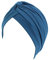 beauty YFJH Damen Baumwolle Turban Kopf Wrap Krebs Chemo Beanies Cap Kopfbedeckung Cap Bonnet Haarausfall Hut - Blau - Einheitsgröße