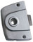 Serrure de porte, serrure à barre rotative, pour salle de bain, caravane, camping-car, argenté