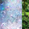 WAENLIR 3D Stained Glass Window Film Privacy Static Cling Non Adhesive Rainbow Decoration Film,(90x200CM)