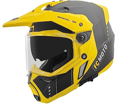 FC-Moto Pro Air Enduro Helm, schwarz/gelb, M
