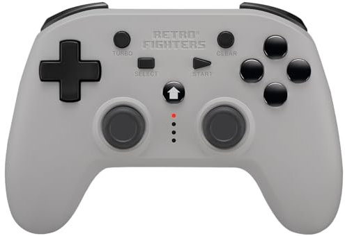 Retro Fighters PS Defender Wireless 2.4G Controller Grey - PS1, PS2, PS3, PS Classic, Switch & PC Compatible