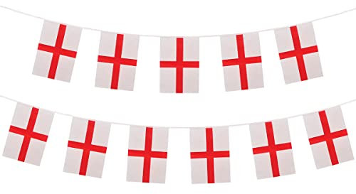 England-Wimpelkette, 11 Flaggen, 31 x 20 cm/4 m