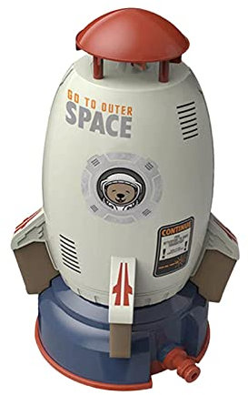 Sharplace Summer Rocket Sprinkler Toy Sprayer Toys, Outdoor Water Toys Water Pressure Lift Toy, for Yard, Holiday, Party Favors Age 3 4 5 6 7 8 Year Old, white