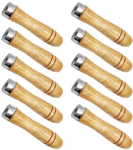 TAXIFANW Manico per Lima In Legno,10 Pezzi Manico per lima di sicurezza Utensile da taglio per lima di ricambio per manico,per Utensile da Taglio Fai da te