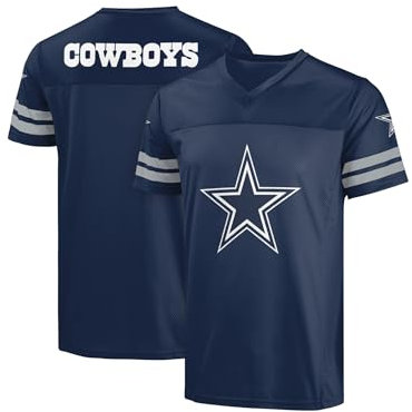 FOCO NFL Herren Offiziell lizenziertes Primary Logo Game Day Team Trikot, Dallas Cowboys – Marineblau, Mittel