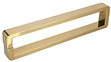 Poignée de porte de douche Poignée de porte en verre de douche d'or pour la salle de bains, poignée de porte en verre de poussée et de traction de miroir d'acier inoxydable, remplacement de bouton de