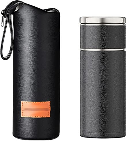 ZYMEN Hervidor Termo portátil Taza Taza 316 Frasco de Aislamiento al vacío de Acero Inoxidable Botella de Agua para té Termo Termo Termo (Color: D, Tamaño: 300 ml) Commemoration Day