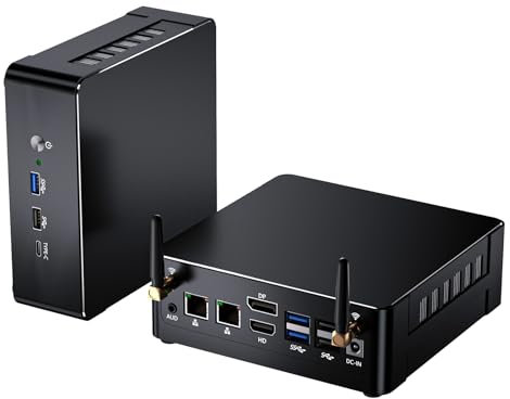 Mavsloly Mini PC avec Core i9-13900H, 14 cœurs jusqu'à 5,4 GHz, 64 Go de RAM 2T PCIE4.0 SSD, Double LAN, Wi-FI 6E, 1* DisplayPort, 1* HDMI, 1* USB-C, Triple écran, VESA, Windows 11 Pro