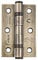 Eclipse Steel Ball Bearing Door Hinges, 3 Inch 75mm, Grade 7 Fire Rated, One Pair & Screws (Antique Bronze)