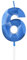 Royal Blue 6th Birthday Candles, 3D Number 6 Candle for Cake, Boy Girl 6th Birthday Decorations, Sapphire Candle Topper Blue Cake Decorations for Birthday Party Wedding Anniversary Supplies