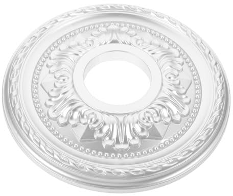 Garneck Ceiling Cover Plate Chandelier Medallion for Ceiling Light Easy to Clean Round Ceiling Medallion Enhance Your Decor