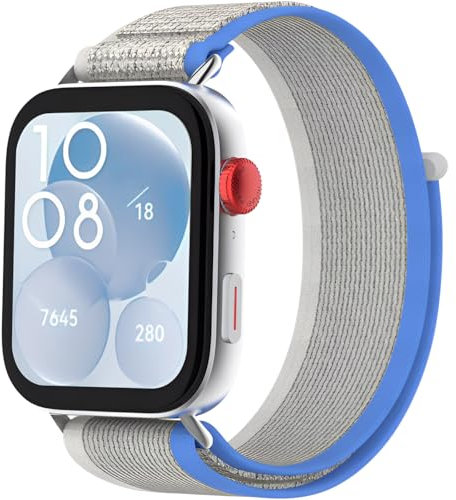 Soft Nylon Armband Kompatibel mit Huawei Watch Fit 4/Fit 4 Pro/Fit 3 Verstellbare Sport Armband elastisch Ersatzarmband Sport Loop Uhrenarmband für Huawei Watch Fit 4/Fit 4Pro/Fit 3