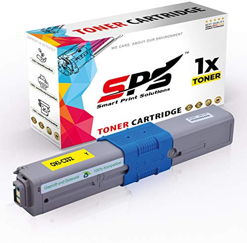 SPS Drucker Toner Kompatibel für Oki C 332 DN - C332 / 46508709 | Gelb | 3.000 Seiten