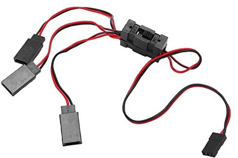 Y-Leitung JR zu JST S91 Y-Splitter-Kabelbaum Paralleldraht 1 für 3 Kabel mit Schalter für Ferngesteuerte Autos, Zubehör für RC-Autos