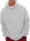 Jacken für Herren UK Winter Herren Pullover 2025 Trendy Herren Frühling Herbst und Winter Reine Farbe Einfach Plus Samt verdickt Casual Pullover Hoodie Langarm Warm Kapuzen-Sweatshirt Weiß Pullover,