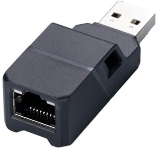 Skull & Co. Ethernet Adapter: 1000Mbps Ethernet Adapter with USB 3.0, RJ45 Gigabit Network Adapter for Nintendo Switch, MacBook, Surface Pro, Windows PC and More - JET Black