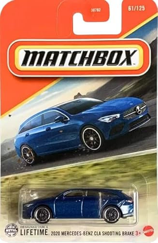 Matchbox Druckguss Mercedes-Benz CLA Shooting Brake, Maßstab 1:64, Blau, 61/125, 2020