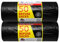 KMJ® 100 Heavy Duty Black Bin Bags – Strong Black Bag Refuse Sacks – Extra Strong Bin Bags - Refuse Sacks – Bin Liners for Rubbish, Garden & Household Waste – 75L Garbage Bags- Size 82 x 64 Cm