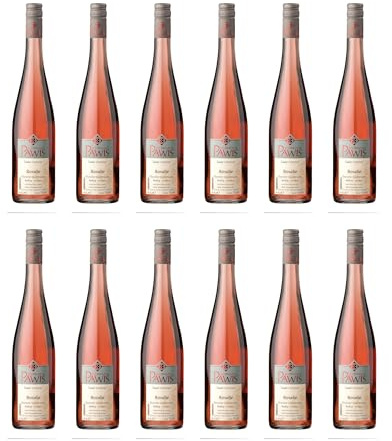 Pawis Rosalie Qualitätswein trocken Roséwein Deutschland inkl. FeinWert E-Book (12 x 0.75 l)