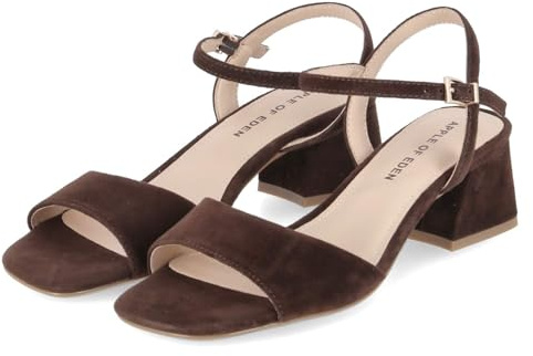 Apple of Eden FLORE 87 tdm Damen Sandaletten Rauleder in braun - Gr. 40