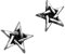 Alchemy Gothic (Metal-Wear) Pentagramm Paar Ohrringe
