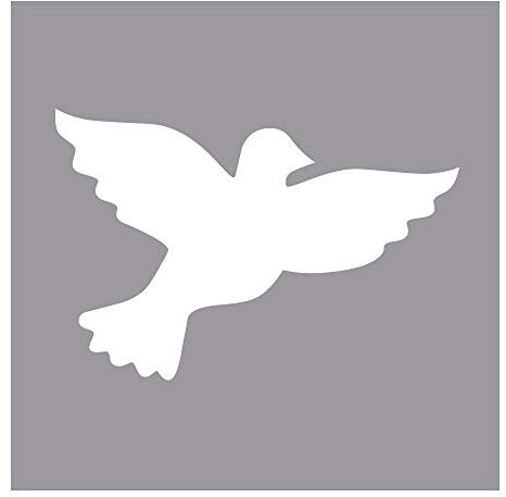 Motivstanzer: Taube, 3,81cm ø, (1 1/2), SB-Blister 1Stück