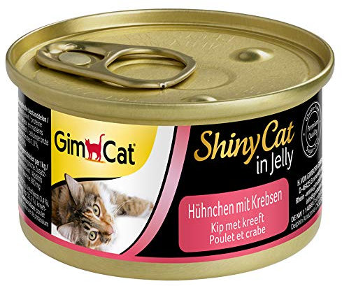 GimCat ShinyCat Jelly Hühnchen mit Krebsen 24 x 70 g