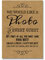Rustic Photo Booth Table Sign for Weddings and Party Props (L) (Brown)