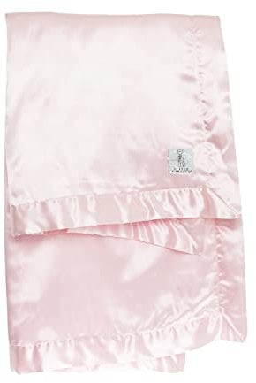 Little Giraffe Chenille-Satin-Babydecke, 89 x 114 cm, Rosa