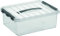 Sunware 78600017 - Aufbewahrungsbox „the q-line“, 12 Liter, mit Deckel, transparent, 1 Stück